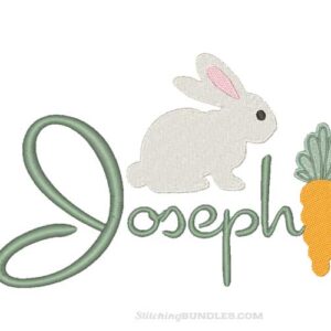 Easter embroidery bunny 2