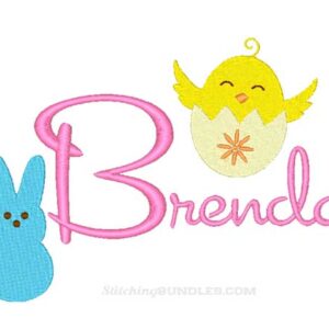Easter embroidery peep 2