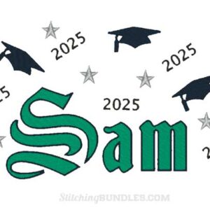 Graduation 2025 Embroidery design