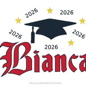 Graduation 2026 Embroidery graduate