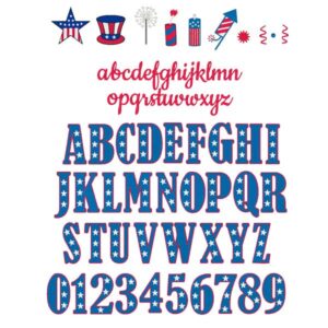 4th of July Embroidery bundle