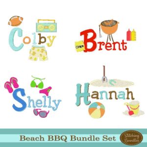 Beach BBQ Embroidery