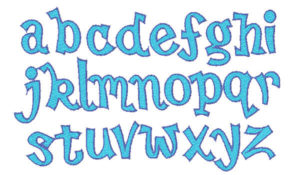 Beach Shack Embroidey Font