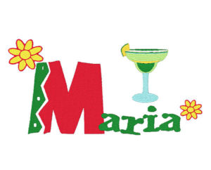 Cinco De Mayo Embroidery Magarita