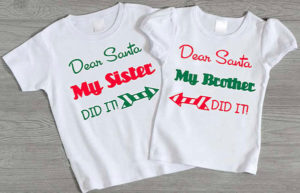 Dear Santa Embroidery sample