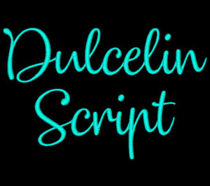 Dulcelin Script Font machine embroidery