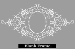 frame embroidery blank