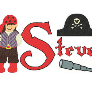 Pirate Embroidery Design