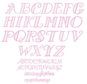 Pretty Pink Machine Embroidery Monogram
