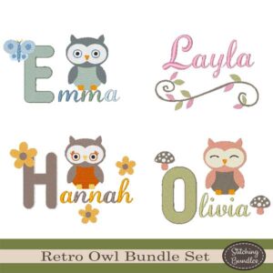 Retro Owl Embroidery
