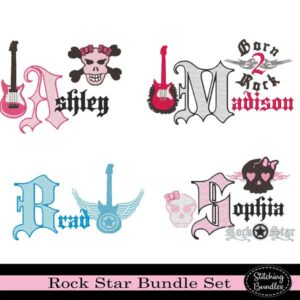 rock star embroidery