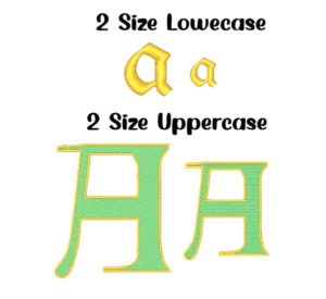 st patty embroidery 2 size font