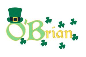 st patty embroidery font machine