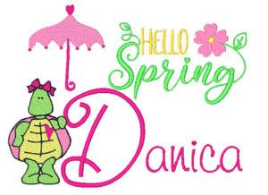 Step into Spring machine Embroidery design set