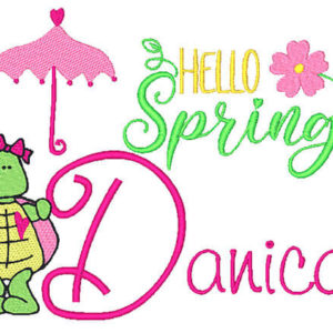 Step into Spring machine Embroidery design set