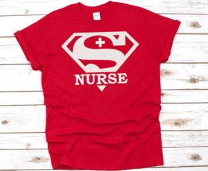 Nurse Superhero Embroidery Design