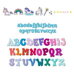 Unicorn Rainbow Embroidery bundle