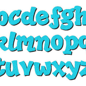 Unicorn Rainbow Machine Embroidery Font