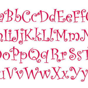 Valentine Heart Embroidery Font
