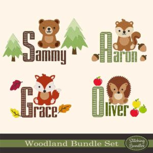Animal Woodland Embroidery