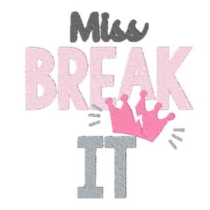 miss break it embroidery