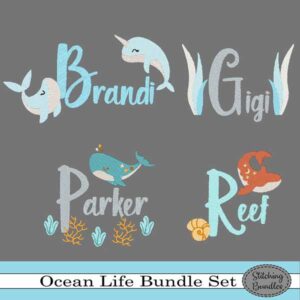 Ocean Life Embroidery