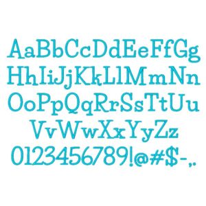 simple embroidery font bx