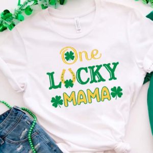 One Lucky Mama Embroidery st. patrick's