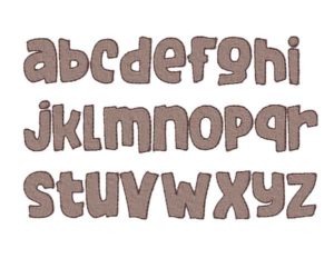 noah ark embroidery font