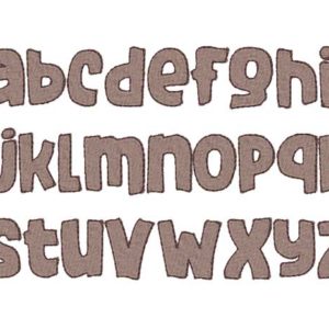 noah ark embroidery font