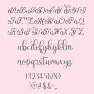 swirly script embroidery font bx set