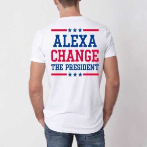 Alexa Change President Embroidery men shirt