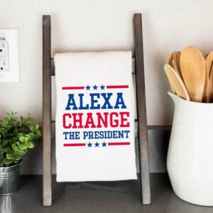 Alexa Change President Embroidery towel