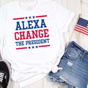 Alexa Change President Embroidery shirt