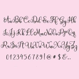 angelic embroidery font bx