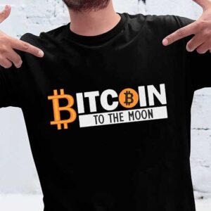 Bitcoin to the moon Embroidery dark
