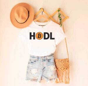 HODL Embroidery crypto currency