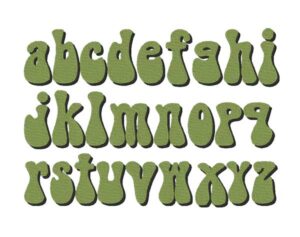 Hippie Embroidery fonts bx font