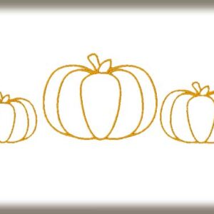 autumn frame embroidery designs pumpkin