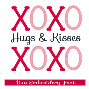 Bread & Butter Embroidery duo Font