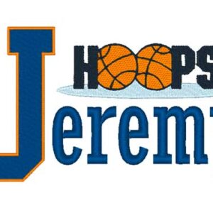basketball embroidery bx