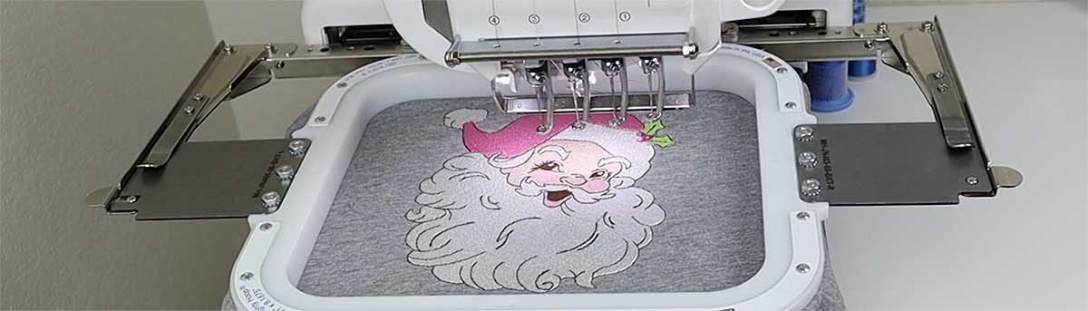 vintage Santa machine embroidery