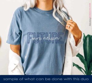 Duo Embroidery Font Lucas Gray future