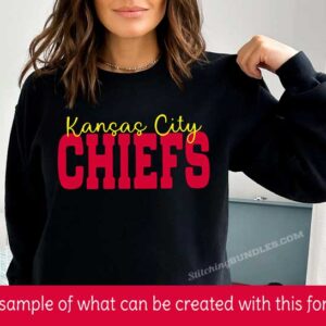 Sports Team Duo Embroidery Font chief