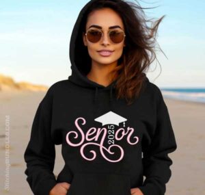 Senior 2025 Embroidery sweatshirt