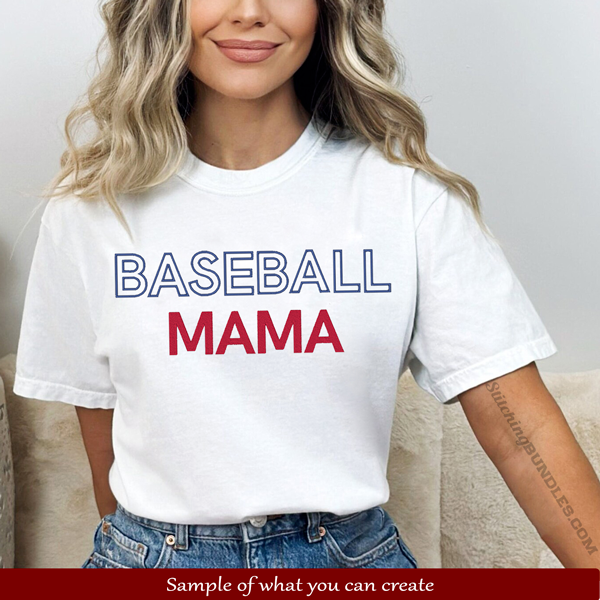 beyond duo embroidery baseball