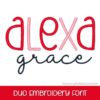 Alexa Grace Duo Font Embroidery