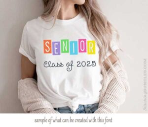 Starlight Embroidery Trio Font senior