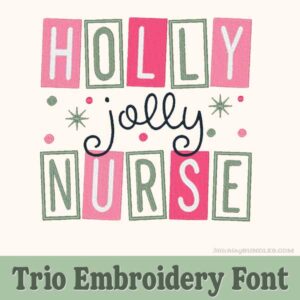 Starlight Embroidery Trio Font