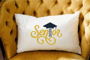 2026 Senior Embroidery pillow